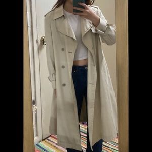London Fog Beige Classic Trench Coat